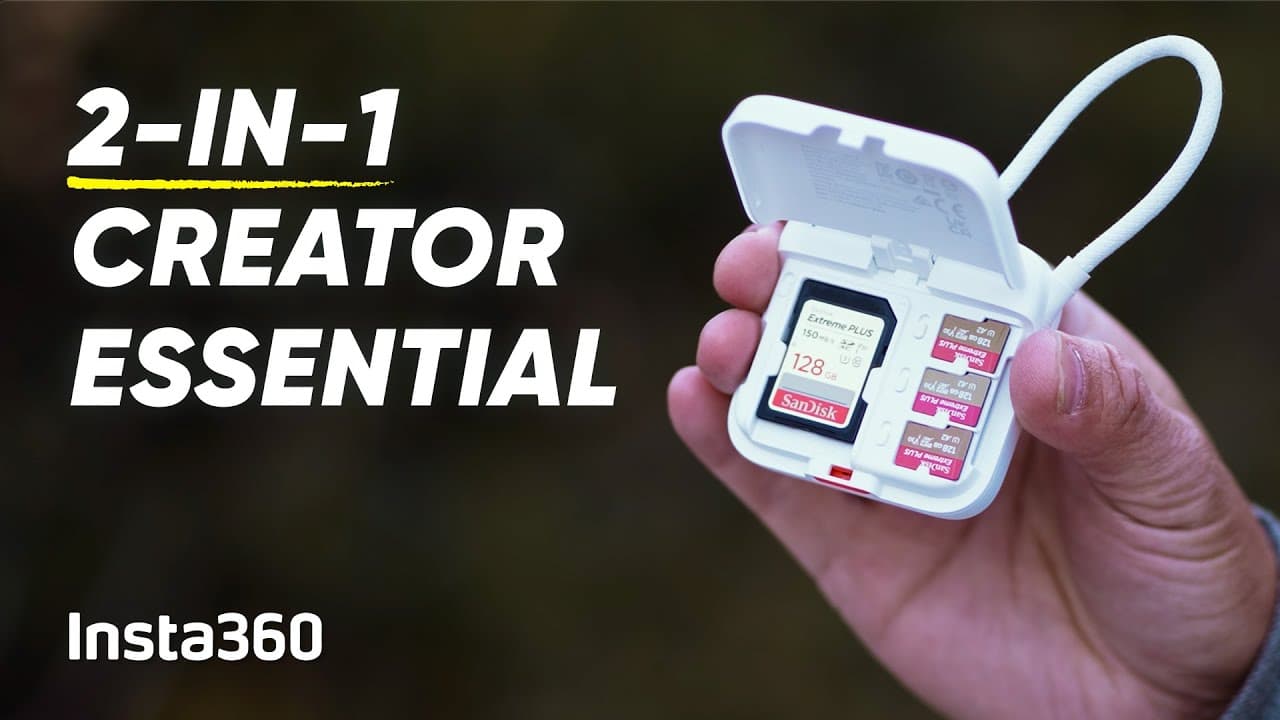 Why Serious Creators Need This Accessory: Insta360 2-in-1 Card Reader + Case